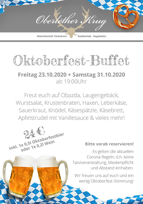 Oktoberfestbuffet in Oberlethe